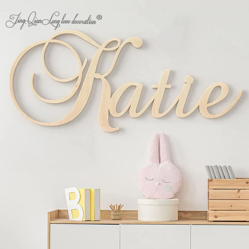 Baby Nursery Name Letters - Bebek Partisi için Özel Ahşap İsim