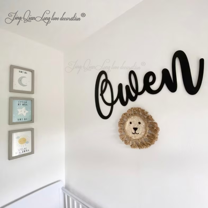 Baby Nursery Name Letters - Özel Dekoratif Ahşap Tabela-Kidş Bebek Adı