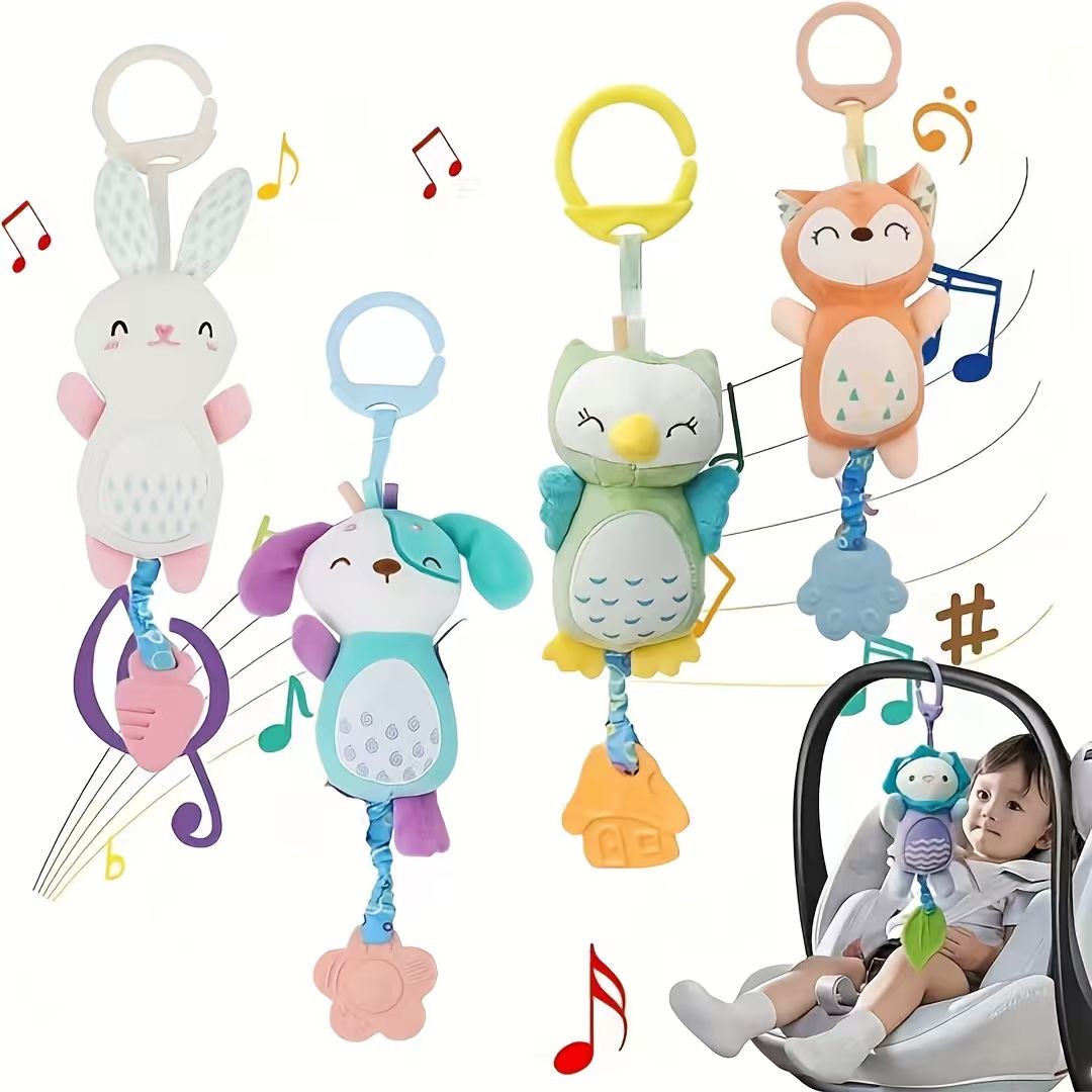 Baby Nursery Equipment - Peluş Hayvan Figürlü Rüzgar Çanı Asılı