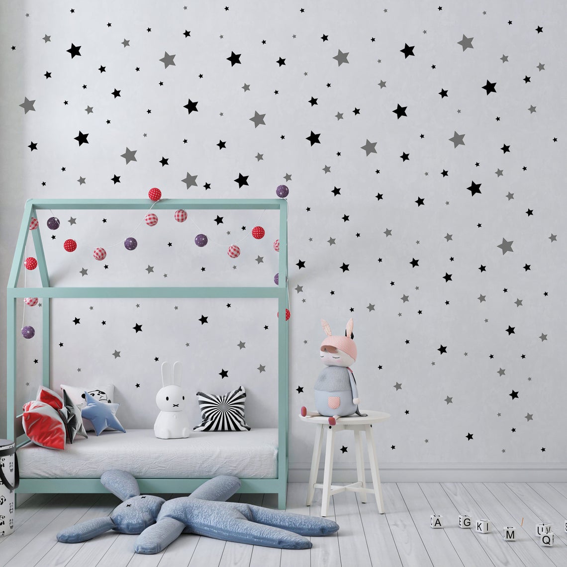Karikatür 65 Adet Yıldız Duvar - Baby Nursery Needs incelemesi ve fiyatı