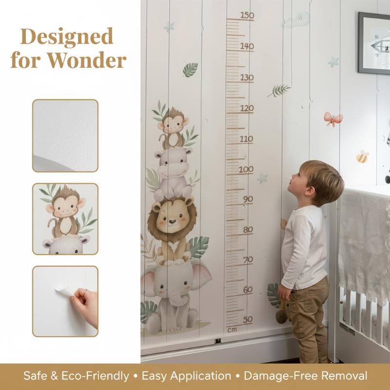 Yeni Çocuk Büyüme Tablosu Etik - Baby Nursery Jungle Wallpaper incelemesi ve fiyatı