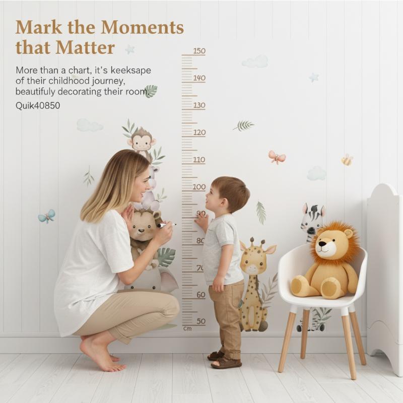 Yeni Çocuk Büyüme Tablosu Etik - Baby Nursery Jungle Wallpaper incelemesi ve fiyatı