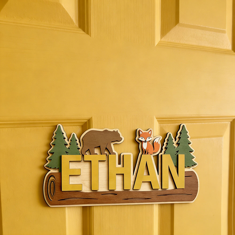 Orman Hayvanı Kişiselleştirilm - Baby Nursery Kids incelemesi ve fiyatı