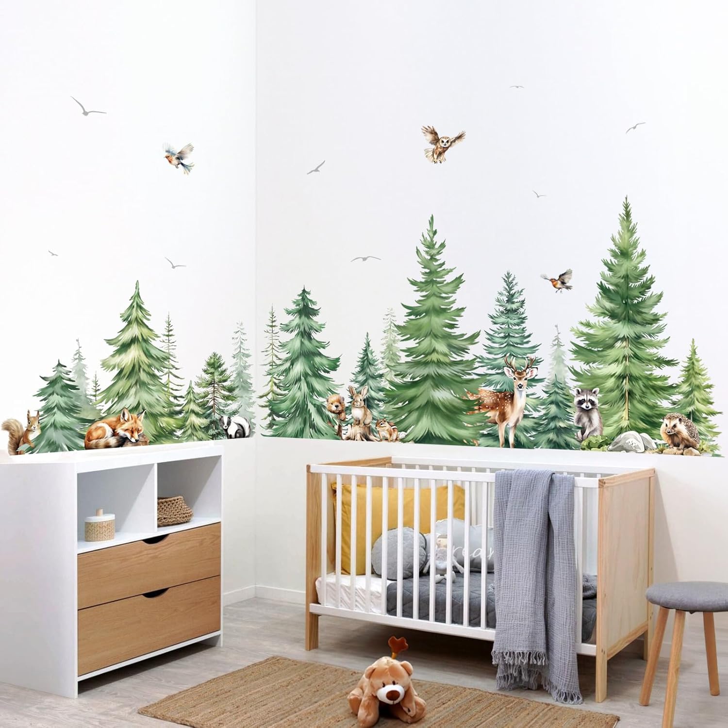 Büyük Suluboya Çam Ağacı Hayva - Baby Nursery Needs incelemesi ve fiyatı
