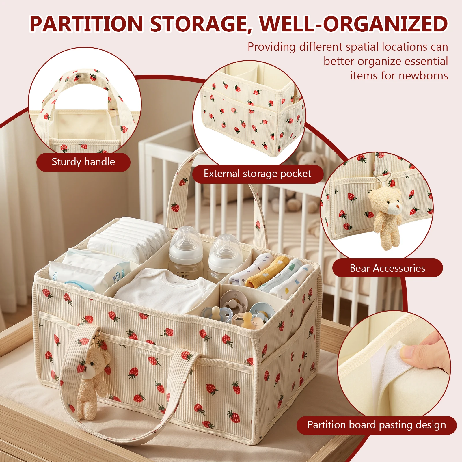 Bebek Bezi Mendil Sepeti Düzen - Baby Nursery Equipment incelemesi ve fiyatı