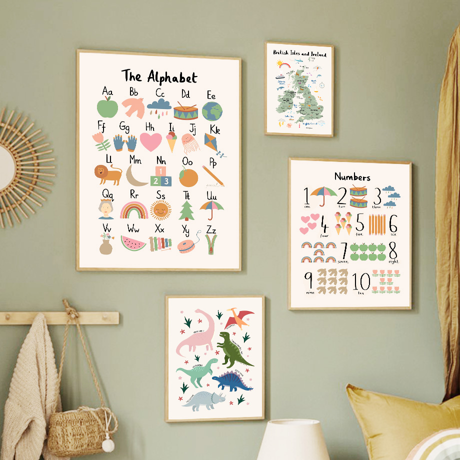 Hayvan Dünya Haritası Dinozor  - Baby Nursery Home incelemesi ve fiyatı
