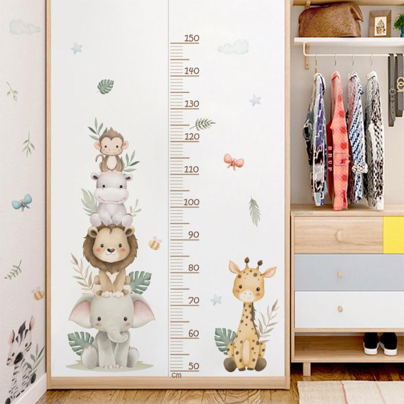 Çocuk Büyüme Tablosu Etiketi O - Baby Nursery Jungle Wallpaper incelemesi ve fiyatı