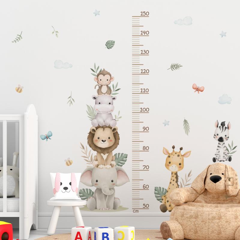 Çocuk Büyüme Tablosu Etiketi O - Baby Nursery Jungle Wallpaper incelemesi ve fiyatı