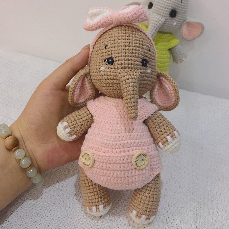 El Yapımı Tığ Işi Fil Çift Pel - Baby Nursery Game incelemesi ve fiyatı