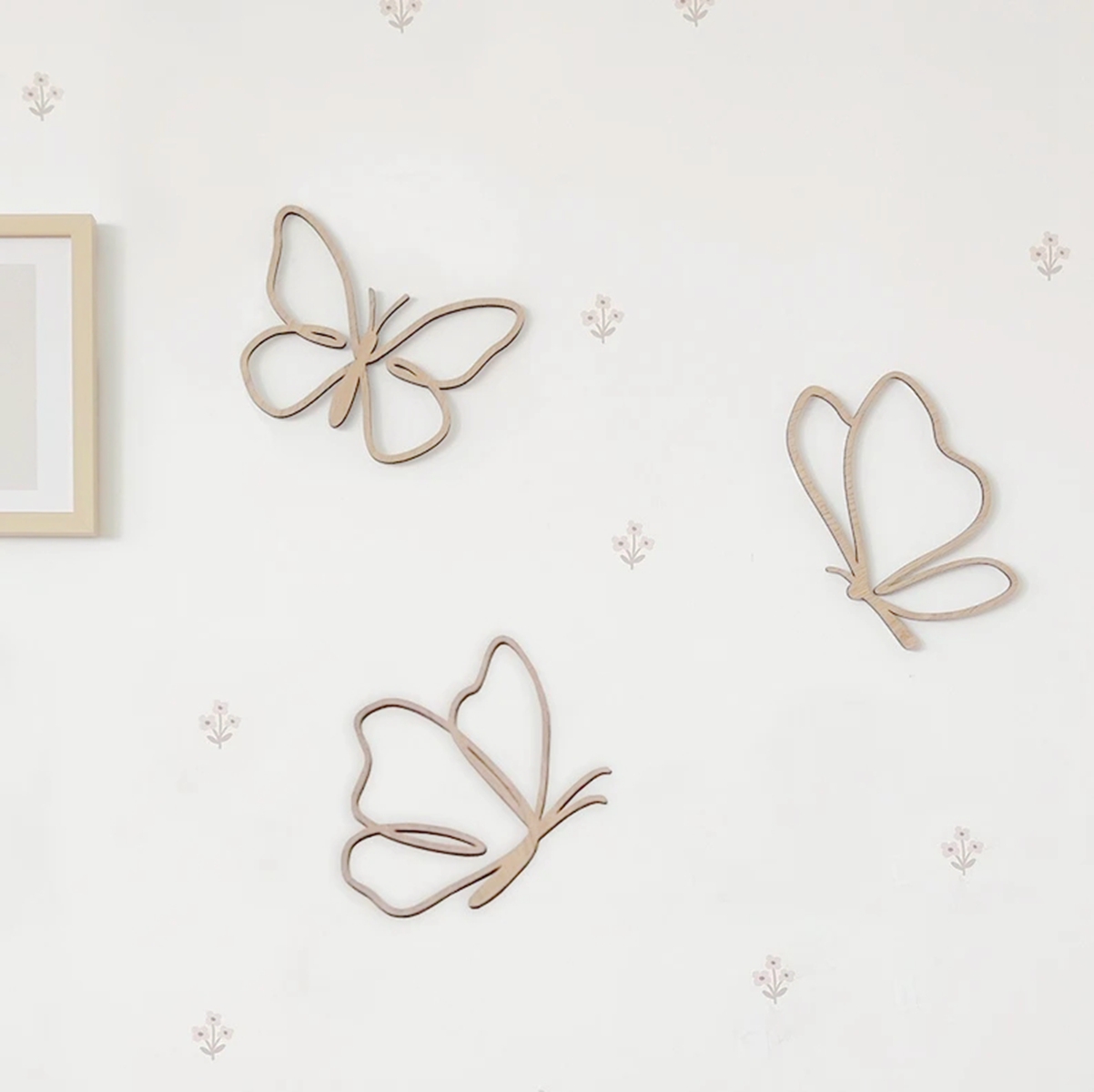 Ahşap Kelebek Levhası, Ahşap D - Baby Nursery Artwork incelemesi ve fiyatı