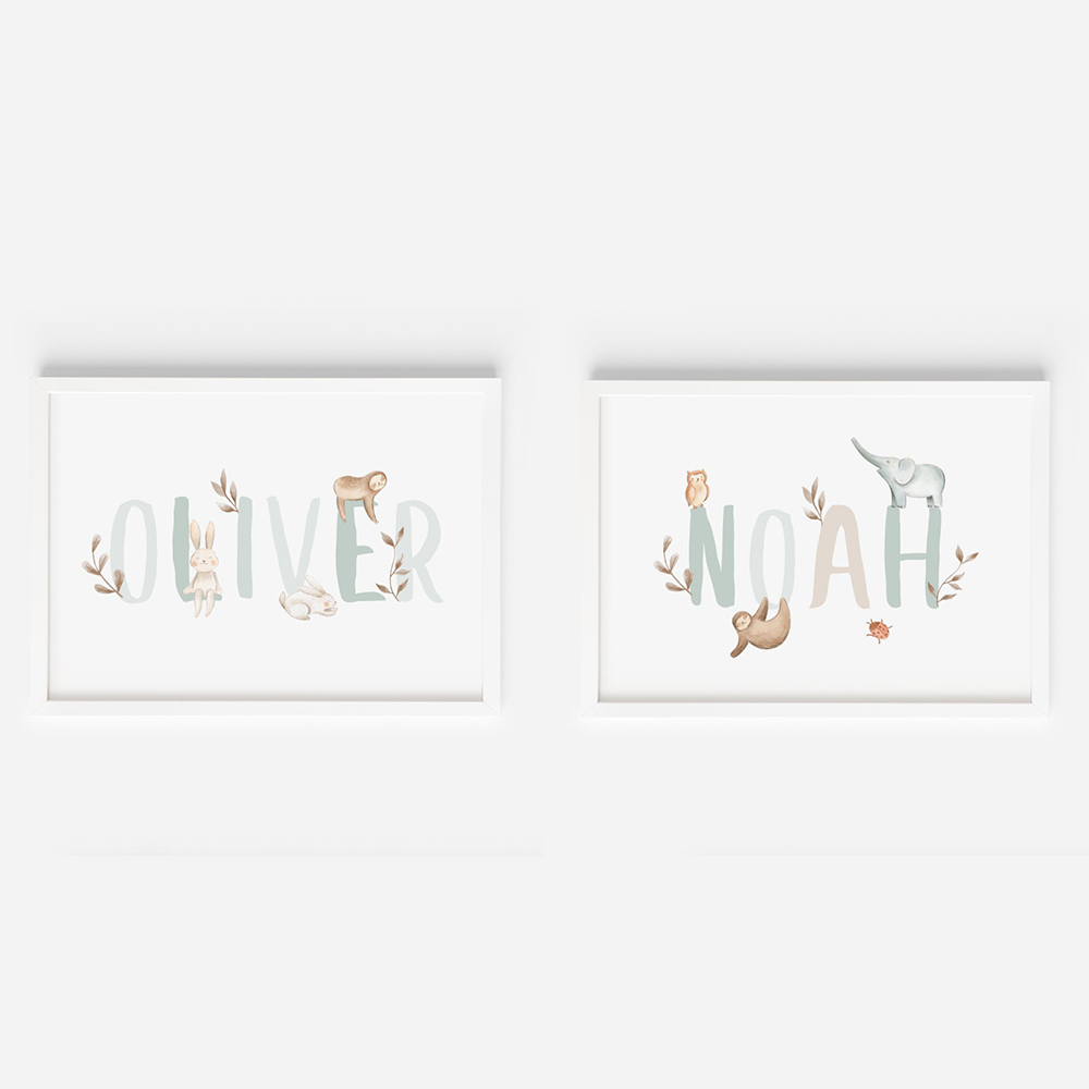 Adı özel Poster kreş tuval boy - Baby Nursery Name Letters incelemesi ve fiyatı