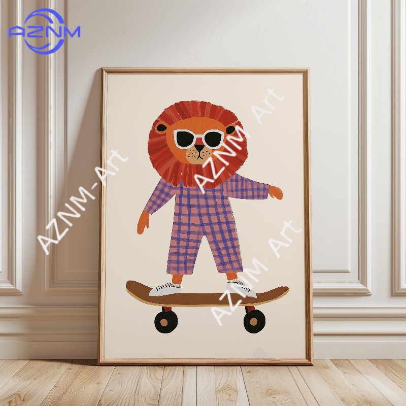 1 adet komik hayvan kaykay pos - Baby Nursery Home incelemesi ve fiyatı