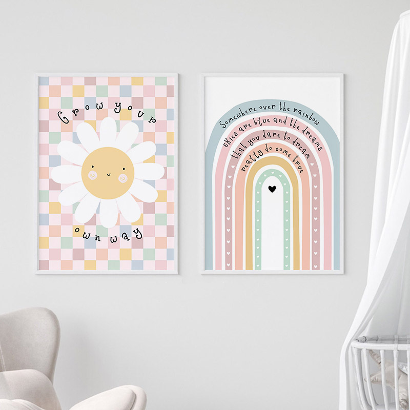 Güneş çiçek gökkuşağı bulut ka - Baby Nursery Kids incelemesi ve fiyatı