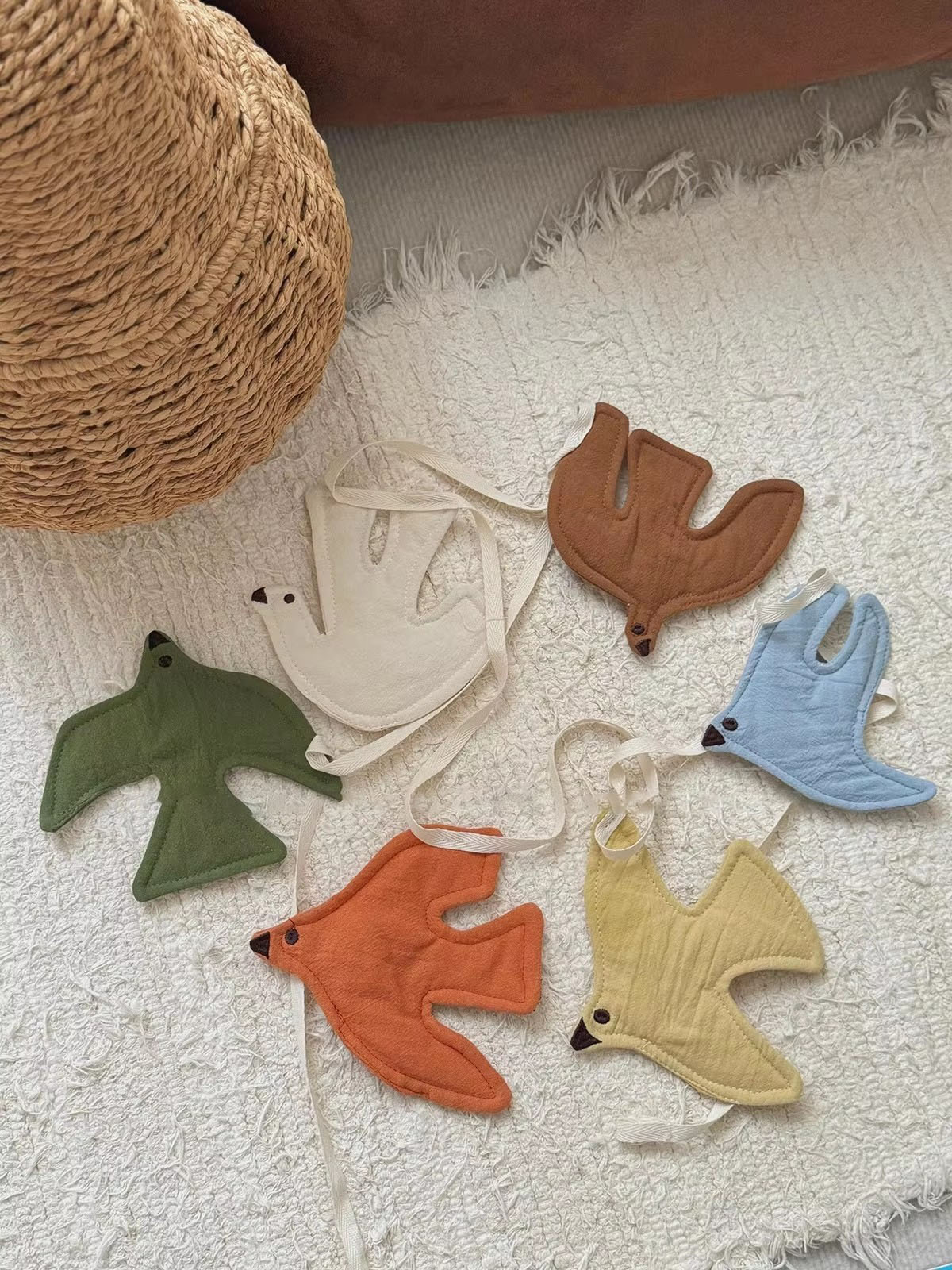 Çocuk Odası Kreş Kumaş Bunting - Baby Nursery Artwork incelemesi ve fiyatı